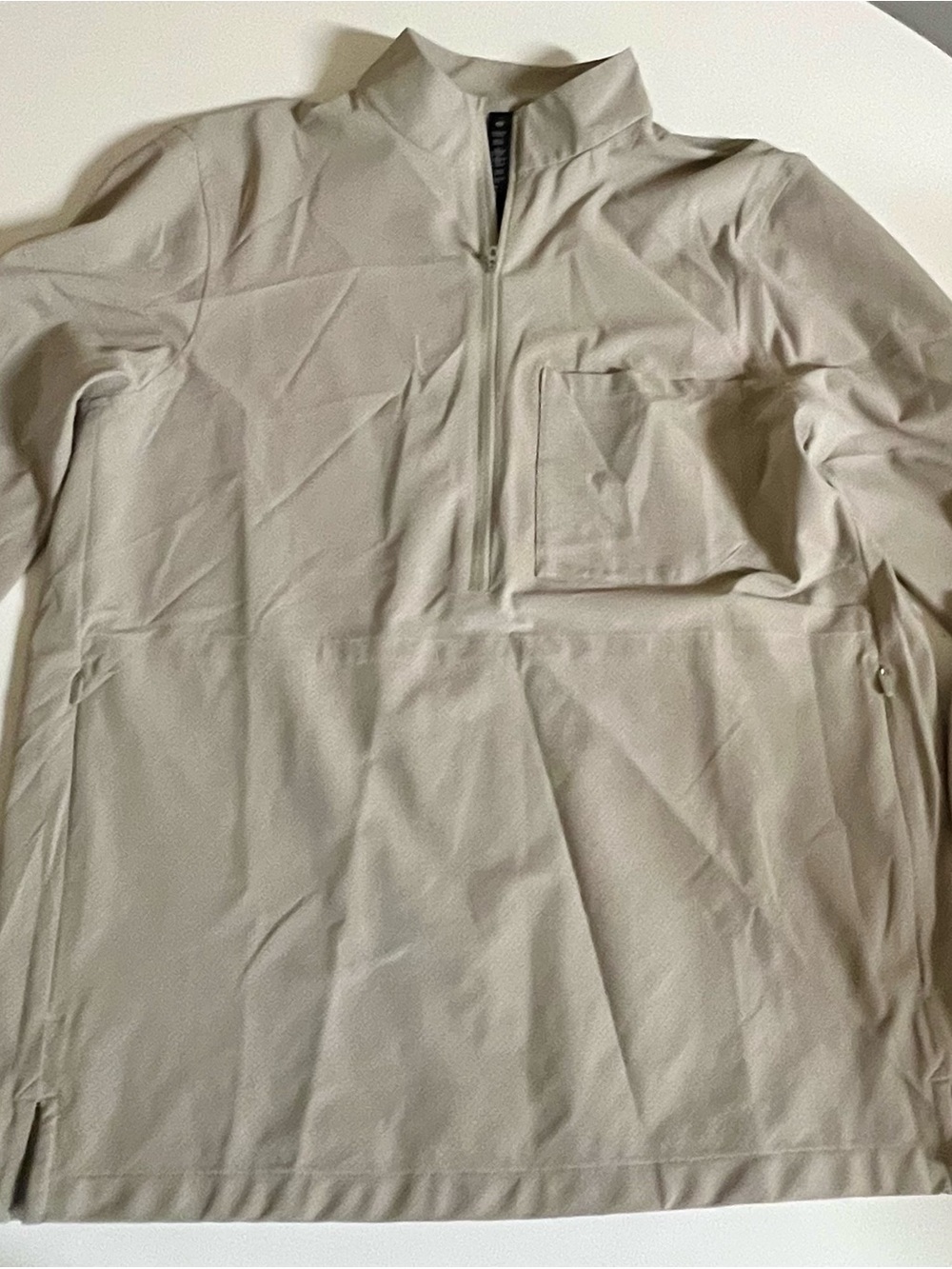 lululemon athletica Men's Light Tan Quarter-Zip Shirt Jacket